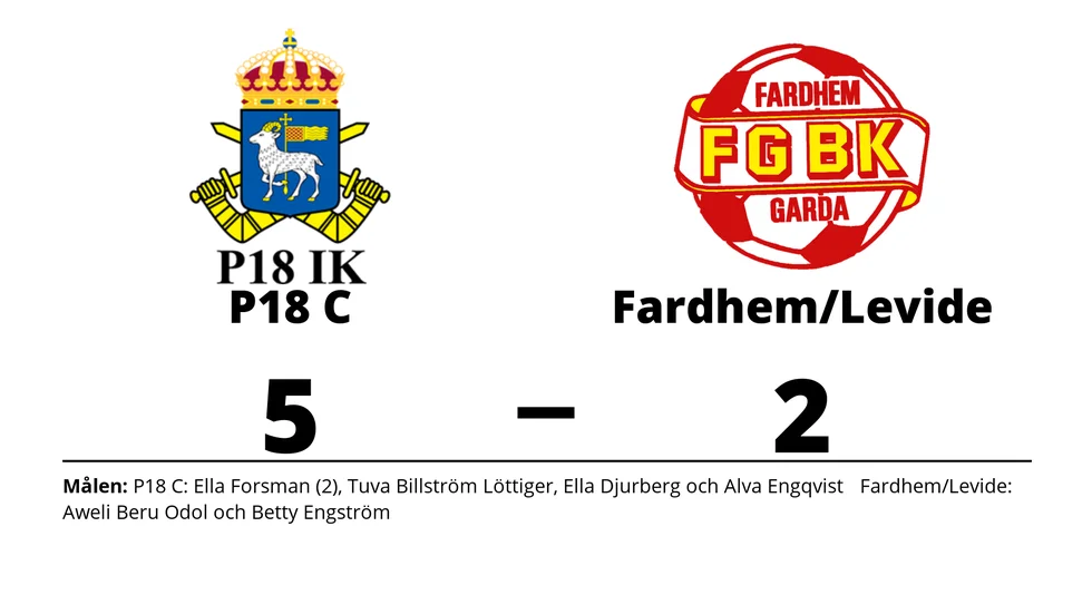 P18 IK C vann mot Fardhem Garda BK/Levide IF