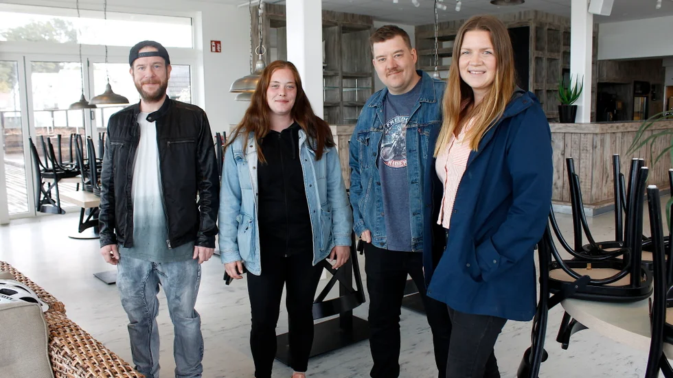Per Vidarsson och Sabina Edelmalm, kockar, David Bernberg, ägare Käket och Linn Bernberg.