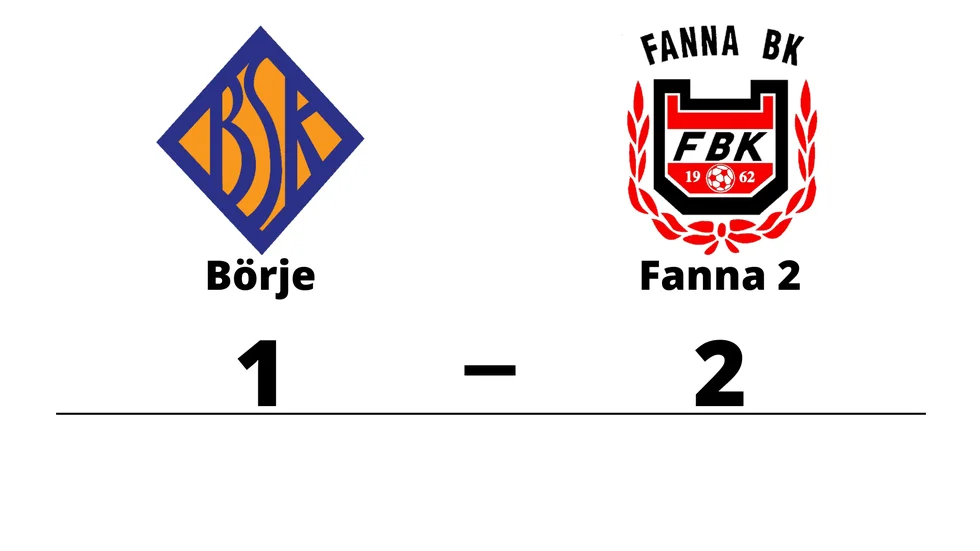 Börje SK förlorade mot Fanna BK 2