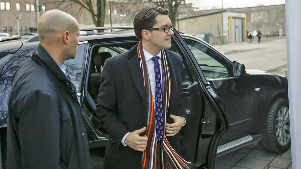 Sverigedemokraternas partiledare Jimmie Åkesson.