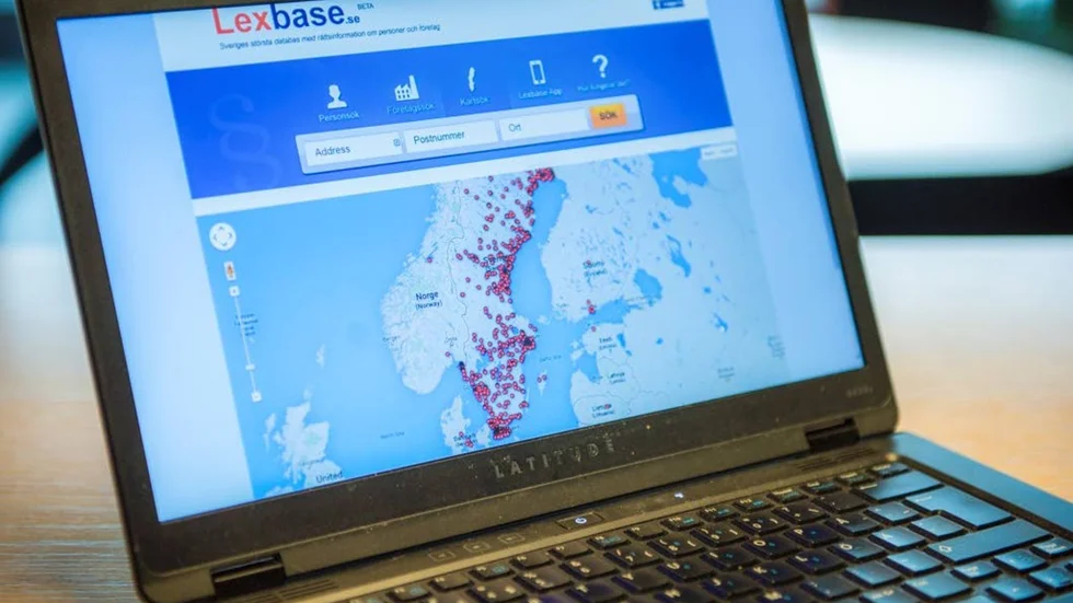 Söktjänsten Lexbase är för tillfället tagen ur trafik.