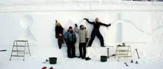 Kirunaelever har gjort ett språk i snön