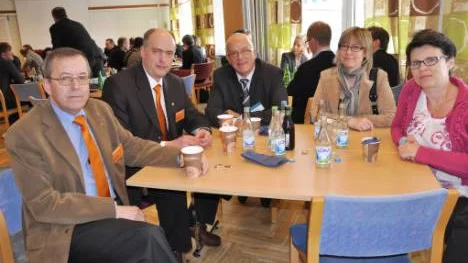 Deltagare i Toppmötet: Folke Spegel, ordförande för Almi, Kjell-Åke Johansson, verkställande direktör Expandum, Gunnar Liljedahl, Liko AB, Birgitta Cajander och Susanne Johnsson, Norrlandsfonden.FOTO: Marie Ridderström