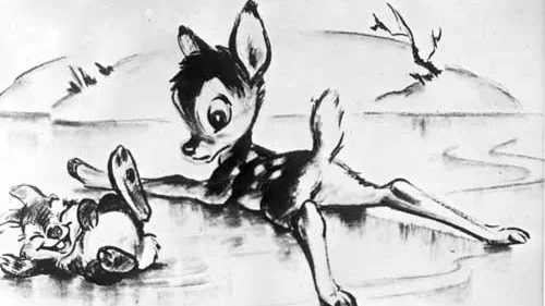 Bambi på hal is är en animerad film som många känner till.