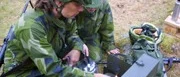 Militärövning på F 16