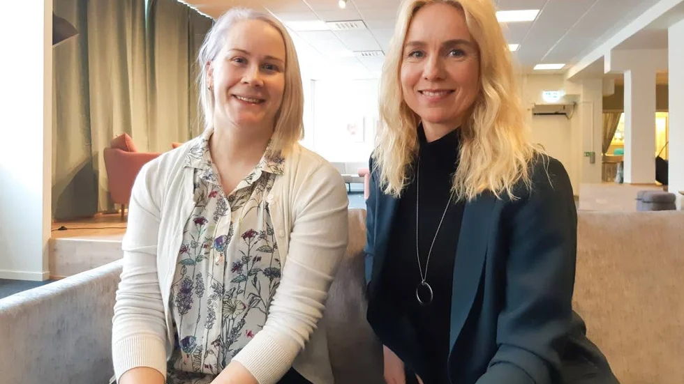 Jenny Ekerljung, verksamhetsledare för Navet, och Jenny Hellman, vd för Luleå business region.