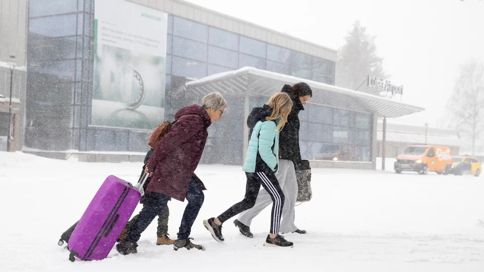 Vädret bjöd på snökaos under fredagen i Norrbotten. 