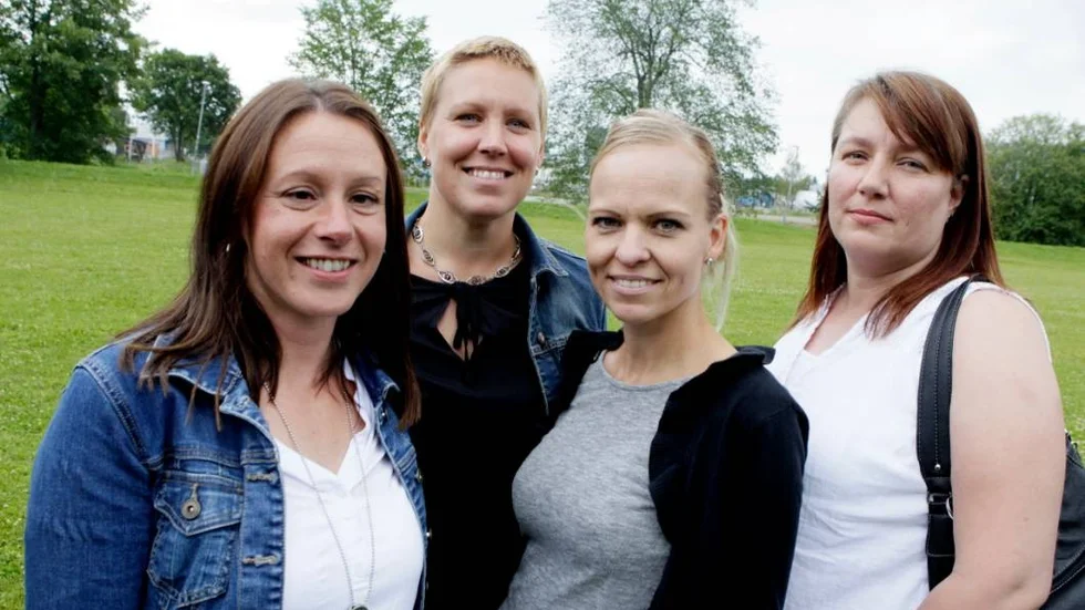 Winnerbäck konsert på kap Uppsala. Längst till höger: : Angelica Fondelius
Från vänster: Pia Mattsson, Anna-Karin Adler Eriksson, Linda Johansson.