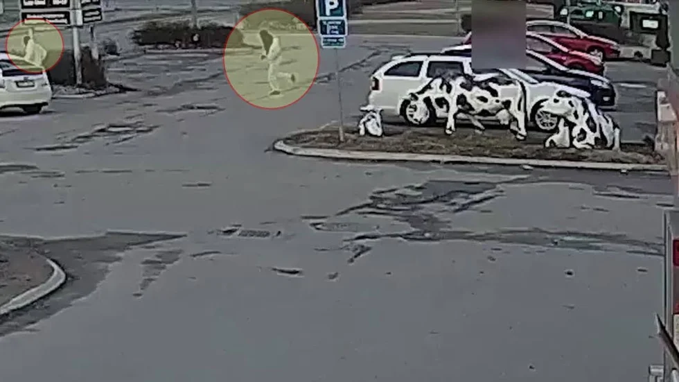 En övervakningsfilm visar hur gärningsmännen avlossar skott utanför restaurangen i Boländerna, mot den avlidne 43-åringen.