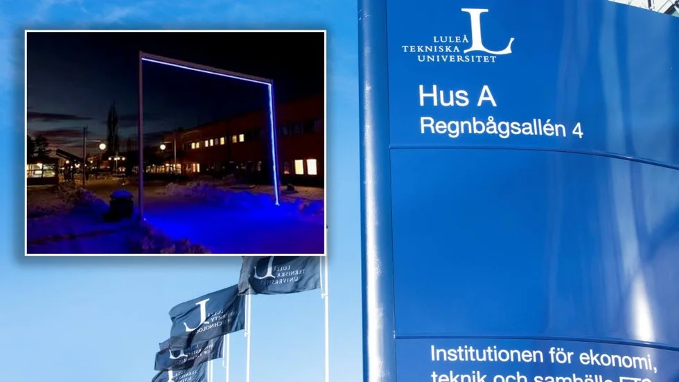 Vinterbelysningen på campus hålls tänd till i mars.