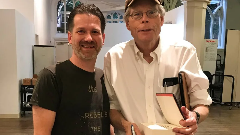 Hans-Åke Lilja har träffat Stephen King flera gånger. Här är en bild från New York 2017.