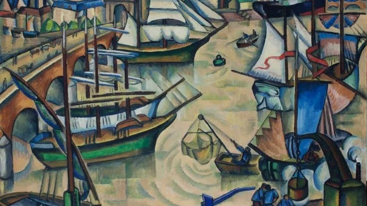 Kubist. Waldemarsudde ställer ut den halvt bortglömde André Lhote. På bilden (som är beskuren), "Hamnen i Bordeaux", gjord 1912. Bild beskuren.