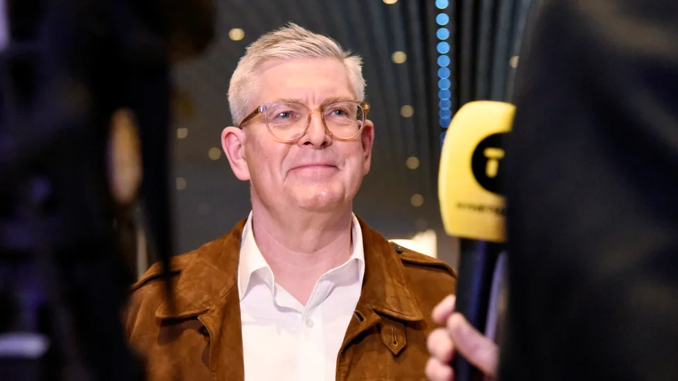 Ericssons vd Börje Ekholm intervjuas vid bokslutet i januari, innan IS-härvan blev känd.