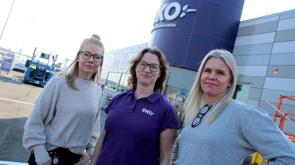 Jessica Hermansson, Helena Arvidsson och Angelica Lundell är några av cheferna på den nya stormarknaden Eko i Tornby. I nästa vecka öppnar de portarna för Linköpingsborna.