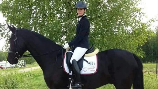 Emma Backström med hästen Legolas är redo för Falsterbo Horse Show.