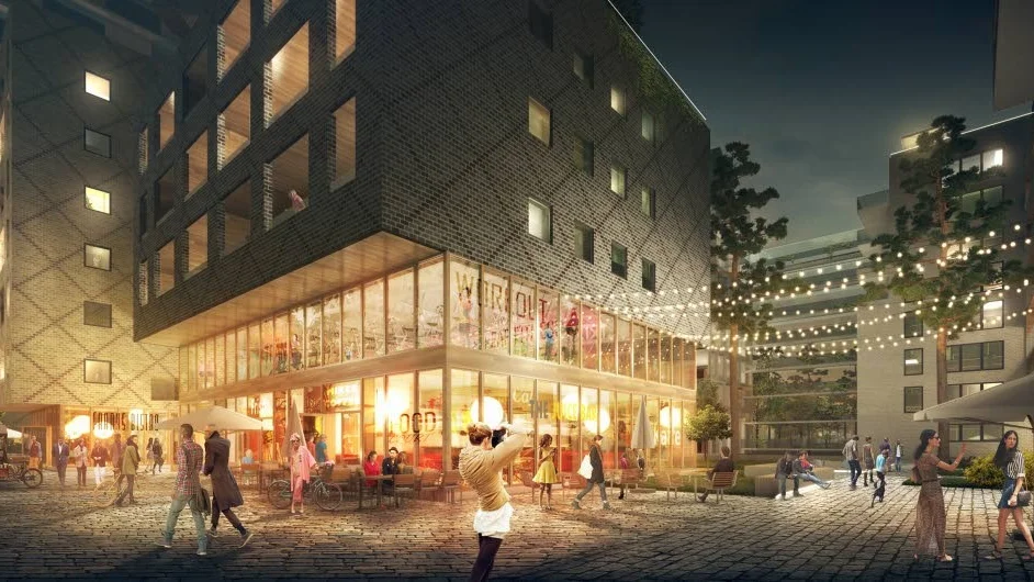 Nytt kvarter. Så här är det tänkt att norra kvarteret i nya Ulleråker ska se ut när det står färdigt år 2020.