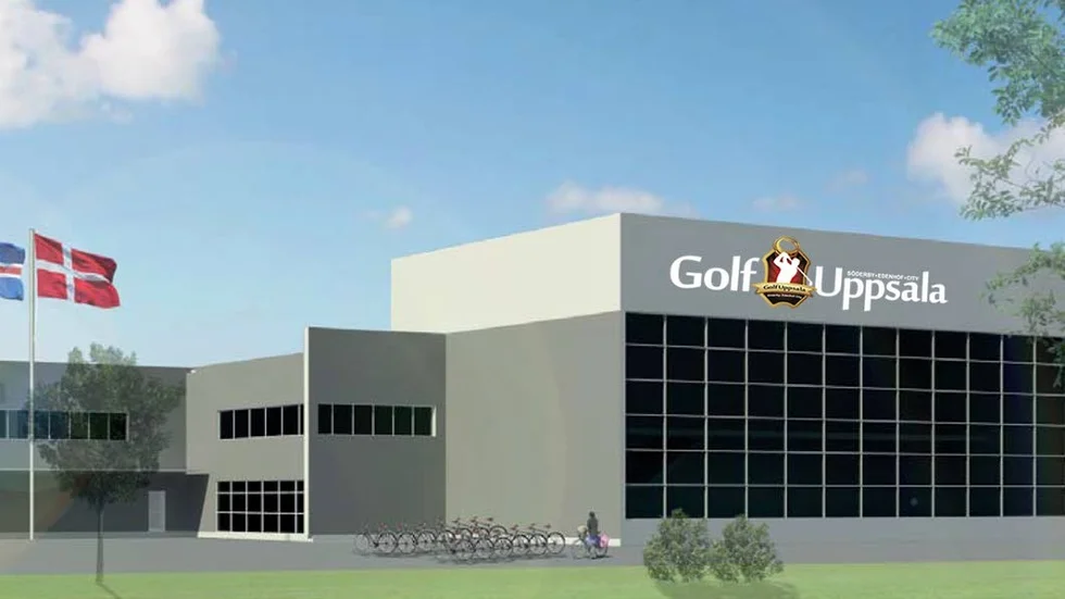 Ny golfanläggning. Så här ser ritningen över den nya golfbanan ut. Planen är att den ska stå klar under hösten nästa år.