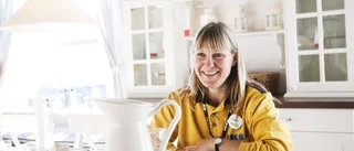 Hon brinner för försäljning