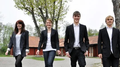 Beatrice Nilsson, Sandra Lindqvist, Anton Jansson och Felix Larsson.