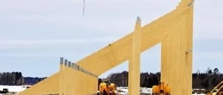 Nu börjar arenan att växa på höjden
