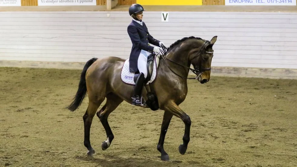 Trea. Gunilla Byström och Vectra kom trea i Grand Prix-klassen i Åkerby.