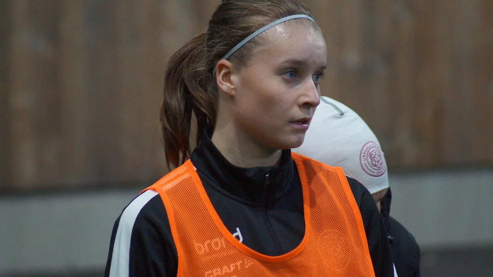 Julia Ragnarsson har startat tre raka matcher för Uppsala fotboll. Arkivbild.