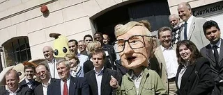 Knutgubbar i Gimo väckte stort intresse