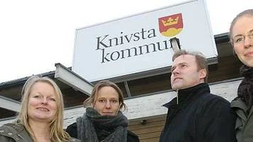 Ann-Christine Carlsson, Jenny Lerinder, Johan Rydén och Johanna Friberg jobbar sedan årskiftet tillsammans i Knivstas egna uppbyggda miljöenhet.