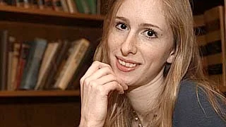 Viveca Lindahl skriver en barnbok som projektarbete.