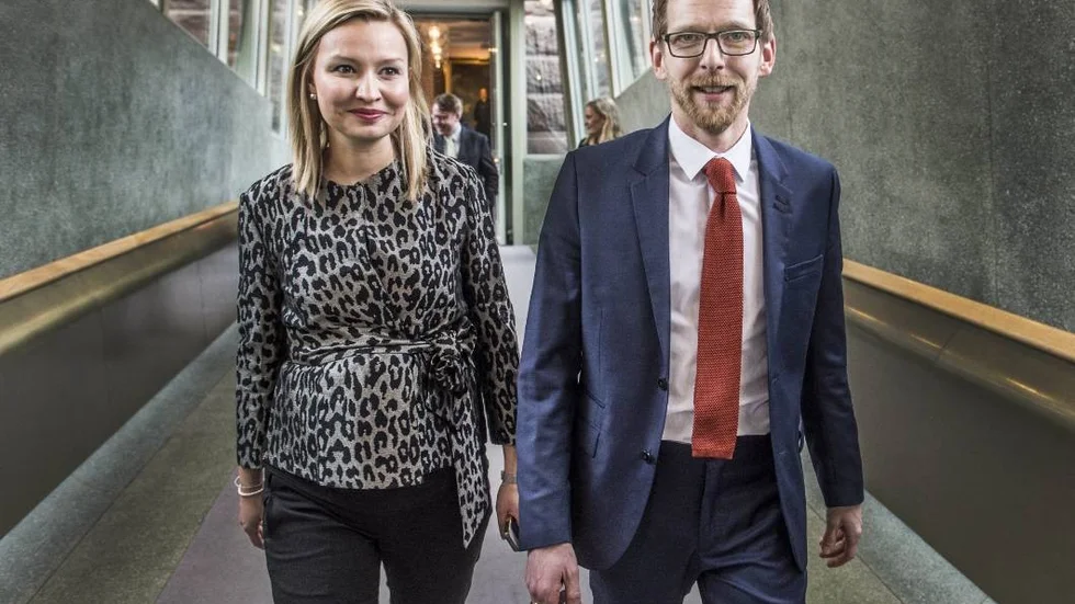 Ebba Busch Thor och Jakob Forssmed, partiledarkandidater för Kristdemokraterna.