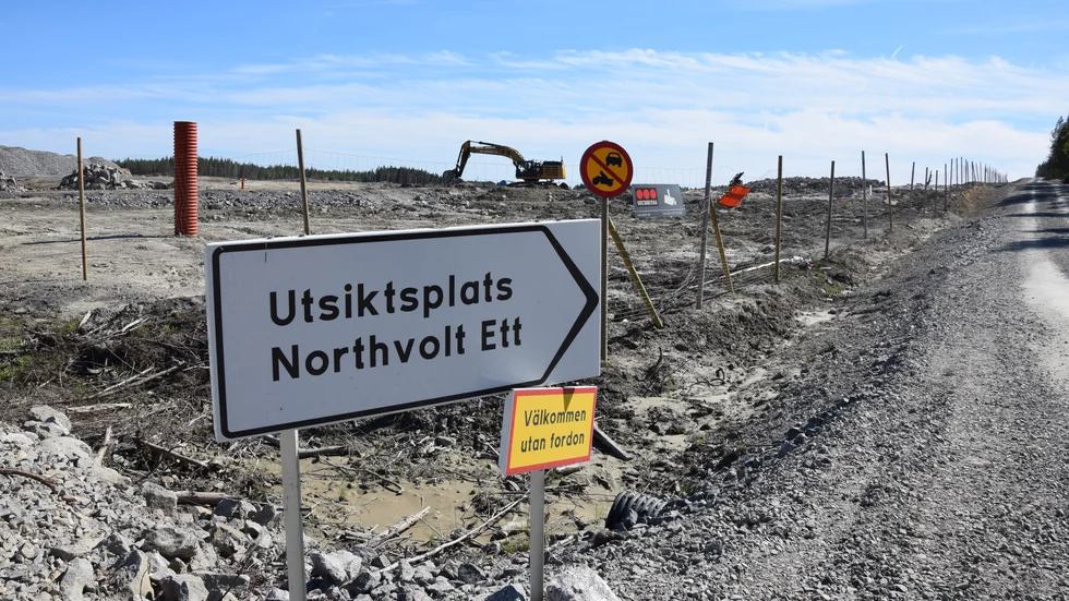 Bergsbyns Industriområde, platsen där Northvolt Ett ska börja byggas i augusti, den 12 juni 2019.