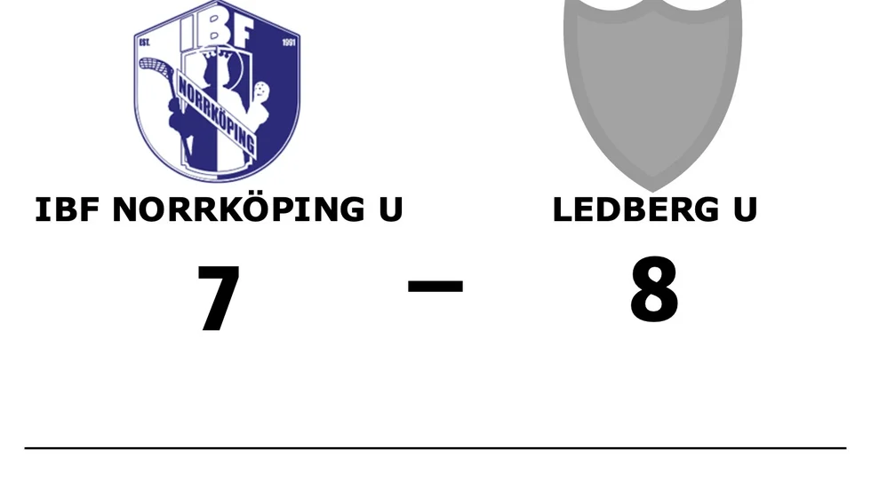 IBF Norrköping U-lag förlorade mot Ledbergs IF U-lag