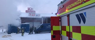 Brand i container på Ica Kvantum