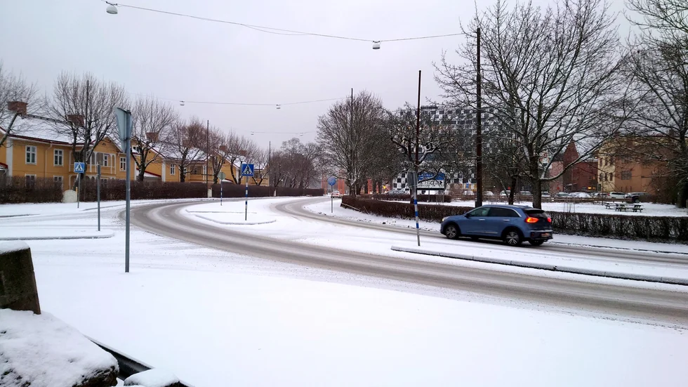 Hamngatan är ett av projekten som det budgeterats för. Gatan ska smalas av för biltrafiken och det ska göras plats för cykeltrafikanter.
