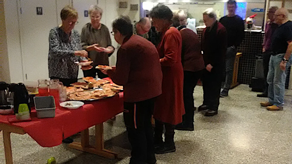Det blev en ytterst uppskattad jullunch på medborgarhuset.
