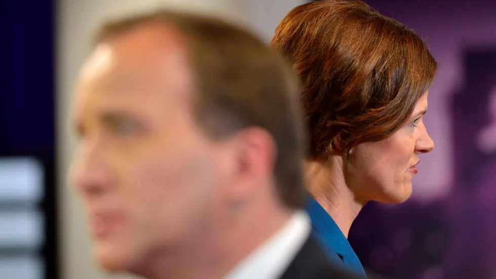 Behöver förbereda sig. Anna Kinberg Batra har det kämpigt med regeringsfrågan. Stefan Löfven kan dock ta det lite lugnare för stunden.