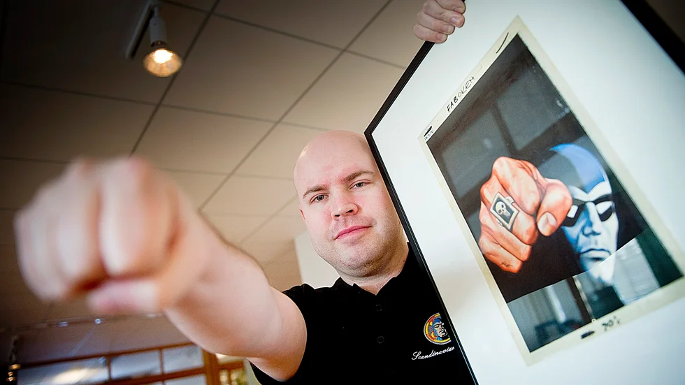 Serietidning. Nu tar Andreas Eriksson över redaktörskapet för Fantomen, som under 2016 blir Skelleftebo. Foto: Lars Eriksson.