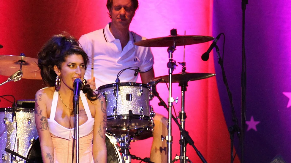 Stjärna. Amy Winehouse under ett av sina uppträdanden. Foto: Nabor Goulart.