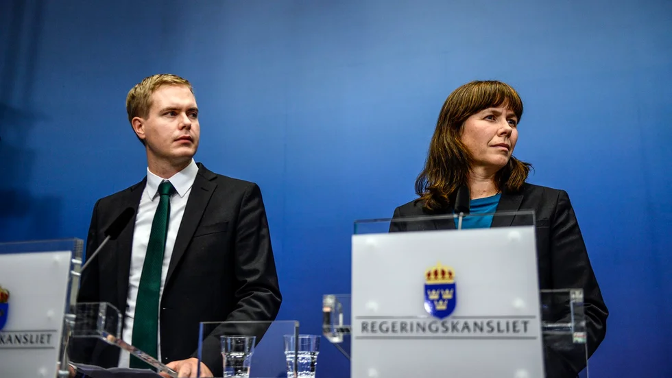 2015 var året när Miljöpartiets gröna visioner skoningslöst krossades mot den realpolitiska väggen. Foto: Maja Suslin/TT