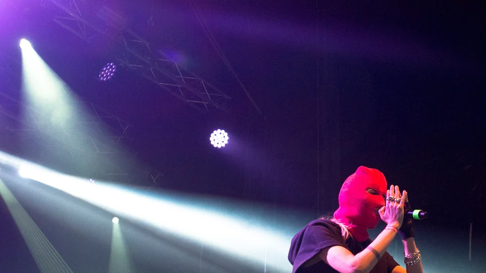 Silvana Imam under fjolårets Trästockfestivalen. Arkivbild: Emilie Sjölund