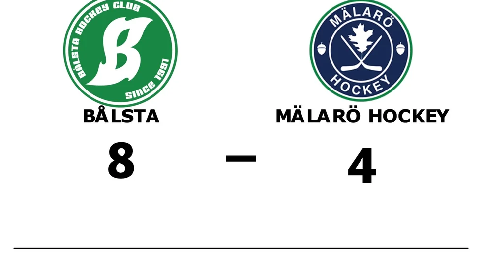Bålsta HC vann mot Mälarö Hockeyförening