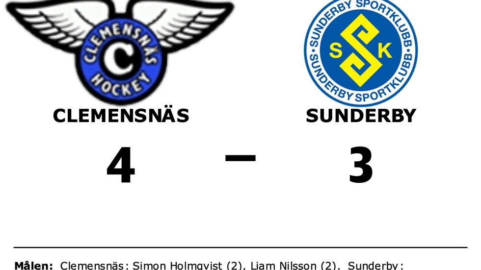 Clemensnäs HC vann mot Sunderby SK