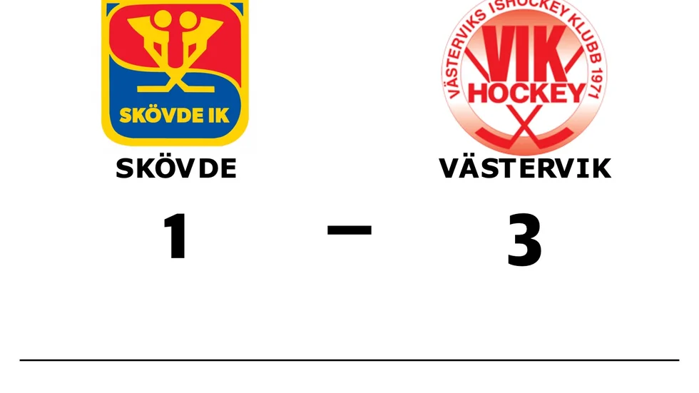 Skövde IK förlorade mot Västerviks IK