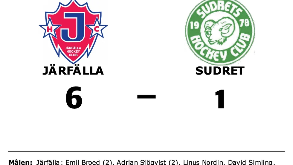 Järfälla HC vann mot Sudrets HC