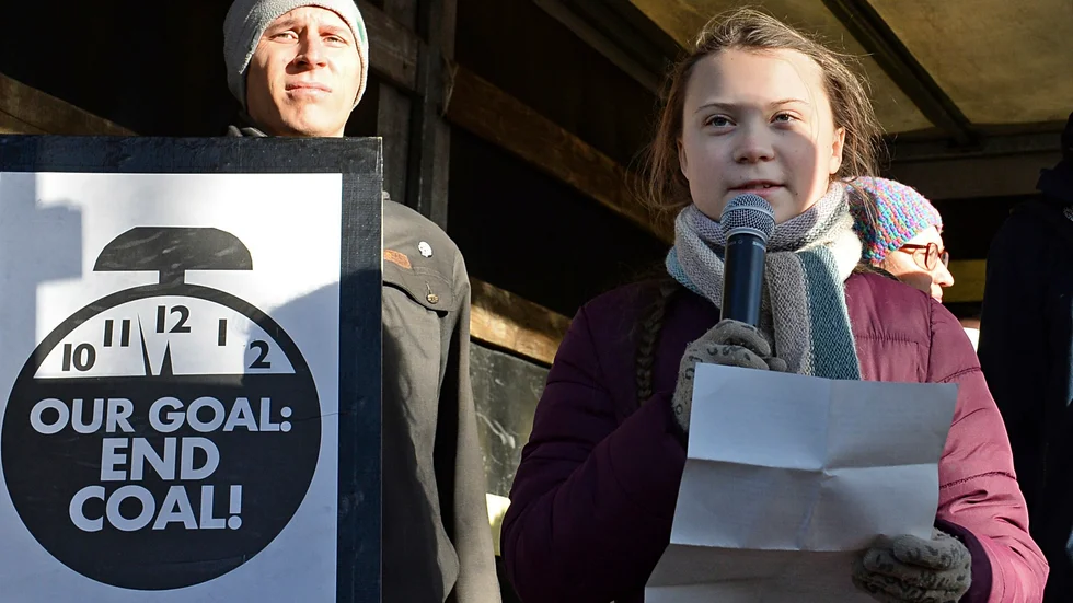 Greta Thunberg i Katowice, Polen den 8 december. 
