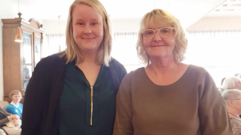 Jenny Forsell och Jeanette Nilsson, från Skellefteå kommun informerade om framtidsfullmakt.