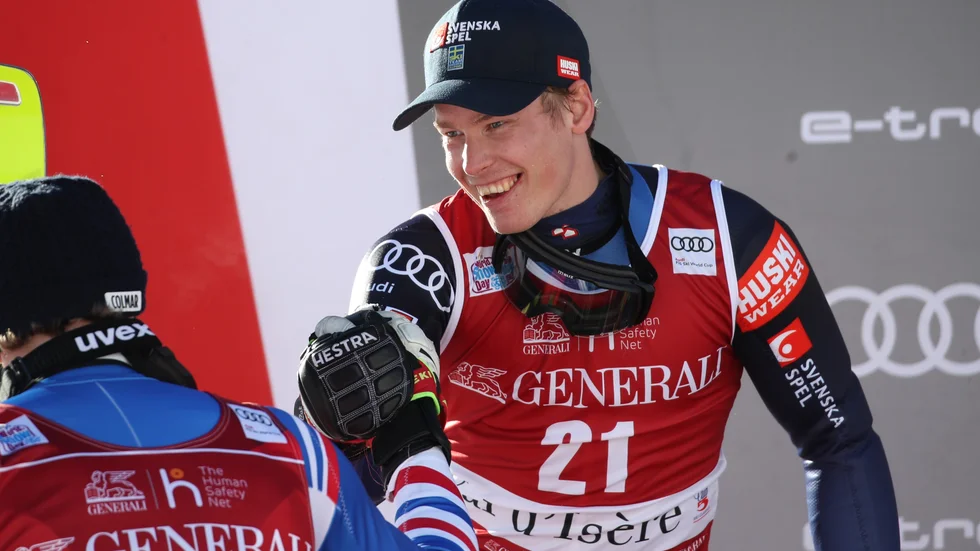 Kristoffer Jakobsen bjöd på ett kanonåk i det första i Schladmin.