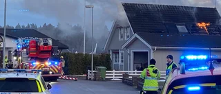 Kraftig villabrand i Stenby – men huset gick att rädda: "Jobbade på väldigt bra på platsen"