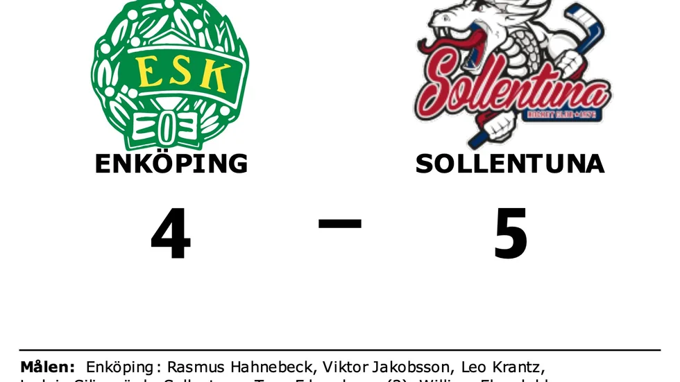 Enköpings SK HK förlorade mot Sollentuna HC