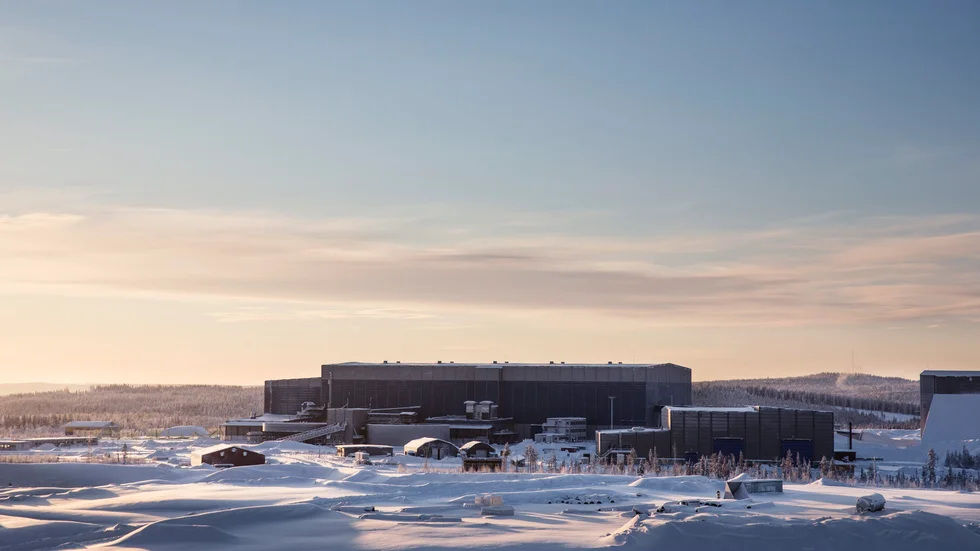 Gruvan vid Kaunisvaara då den 2015 ägdes av Northland Resources. Arkivbild.